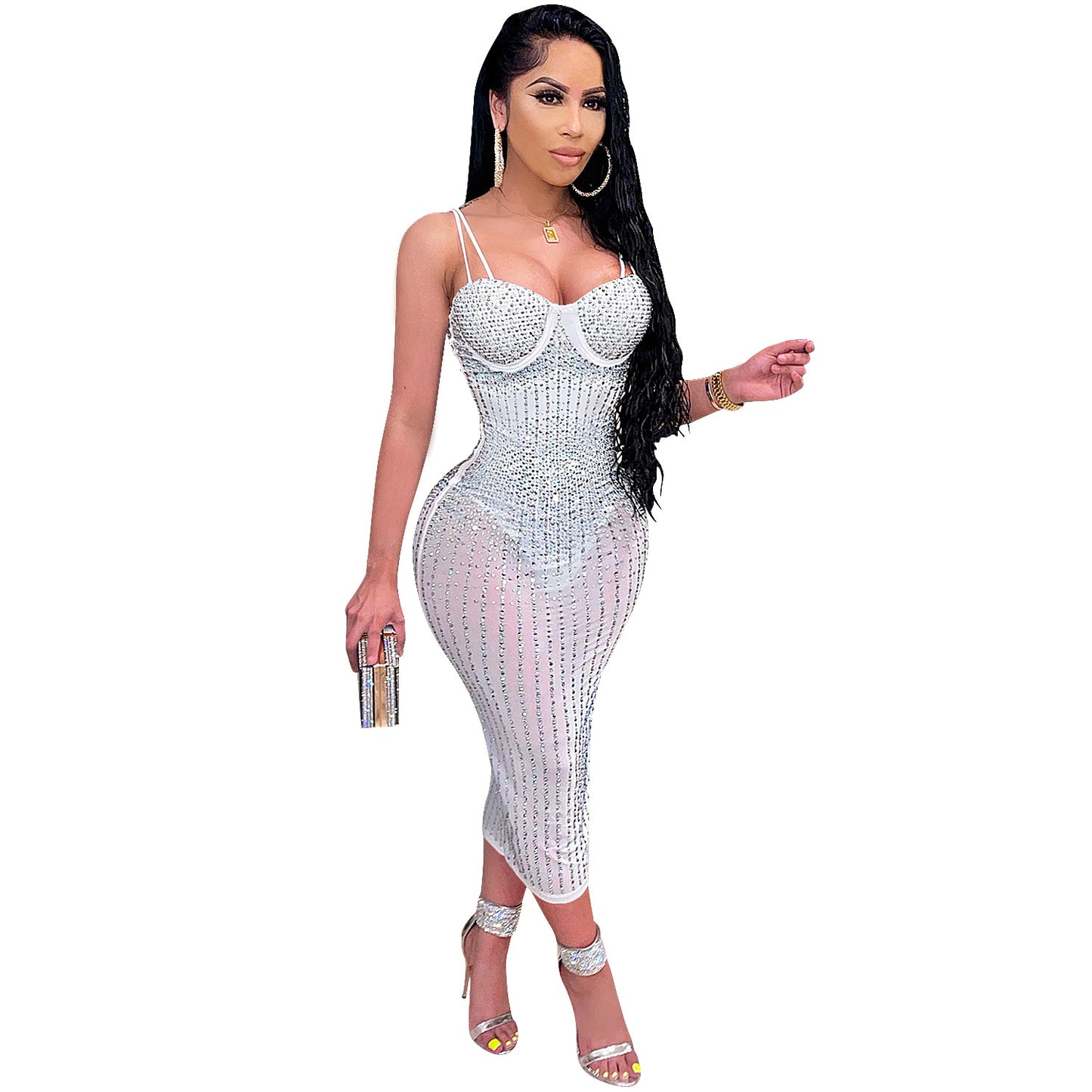 Diamond strap dress